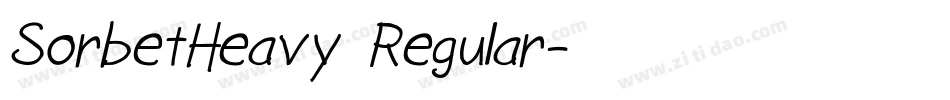 SorbetHeavy Regular字体转换